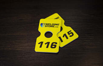 нестандортный пластиковый номерок